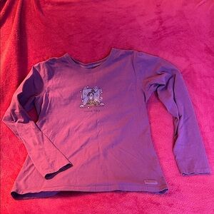 Life Is Good Purple Long Sleeve Tee